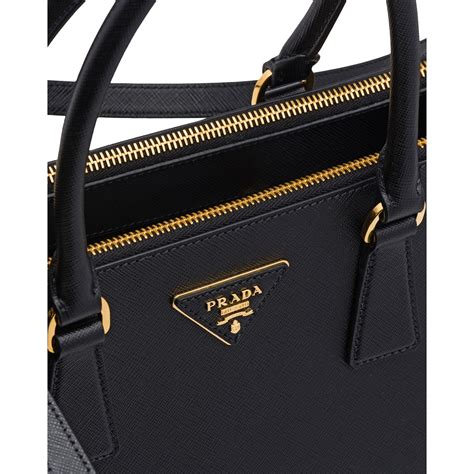 prada large galleria leather tote|prada large tote bag black.